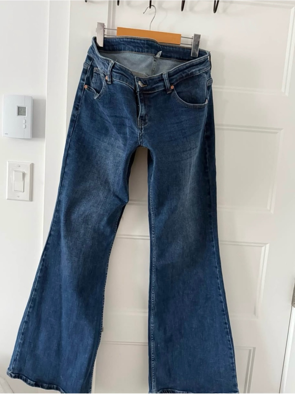 Dark Blue Women's Flared Jeans
